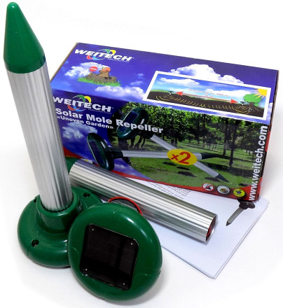 Комплект из 2 отпугивателей кротов на солнечной батарее "Weitech-WK2015" Комплект из 2 отпугивателей кротов на солнечной батарее "Weitech-WK2015"