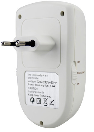 Ультразвуковой отпугиватель грызунов и насекомых "Экоснайпер AN-A833"